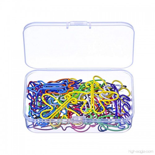 12 Styles Shappy Multicolor Paper Clips Creative Animal Shape for Bookmark Office School Notebook Agenda Pad 60 Pieces