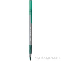 BIC Round Stic Grip Xtra Comfort Ball Pen Medium Pt 1.2mm Green 2DOZEN GSMG11GN - B01JQECA5I