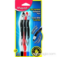Maped Visio Left Handed Pens  Assorted Colors  Pack of 3 (224324) - B00819FUHK