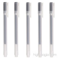 Muji Gel Ink Ball Point Pen  0.38-mm  Black 5pcs - B072LYWZT2