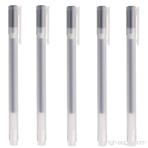 Muji Gel Ink Ball Point Pen 0.38-mm Black 5pcs - B072LYWZT2