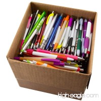 Office Supplies (5lb Box  Approx. 250 Pens) Ballpoint Pens Bulk Click Black Ink Retractable Assorted Plastic Metal Lot - B07BS148PN