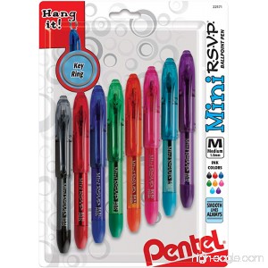 PENTEL Med 8/Pkg -RSVP Mini Ballpt Pen Ballpoint Pen (BK91MNBP8M) - B001PMK37C