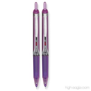 Pilot : Precise V5RT Retractable Rolling Ball Pen Purple Ink Extra Fine Point -:- Sold as 2 Packs of - 1 - / - Total of 2 Each - B005CHWJBE