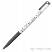Xeno Shinzi Katoh Monpeluche  0.38mm  Slim Ballpoint Pen  Black (Pack of 12) - B01AIWAL30