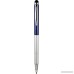 Zebra StylusPen Telescopic Ballpoint Pen Medium Point 1.0mm Black Ink Grey and Navy Barrels 2-Count - B00NACZB1S