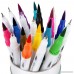 24 Colors Dual Tip Brush Pens Homecube Fine Liner Art Markers for Adult Coloring Books Drawing Painting Writing Calligraphy - B07C456BYM