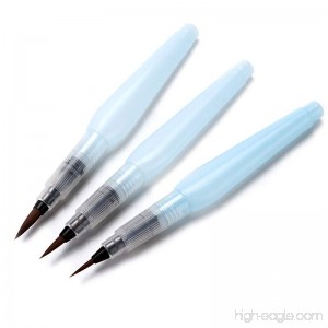 3 Pack Arts Aquash Water Brush Pen(1 Bold 1 Medium and 1 Fine Tip) - B07DLW9HP3