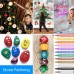 Acrylic Paint Markers Pen TOODOO Art Permanent Paint Pens for Painting on Rock Glass Canvas Fabric Metal Wood Ceramic Easter Egg DIY Craft Projects (Set of 12 Colors) - B077JRGMFL