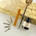 Antique Feather Copper Pen Stem Metal Nibbed Pen Writing Quill LL-14 - B00GW22R8I
