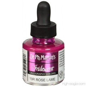 Dr. Ph. Martin's Iridescent Calligraphy Color (19R) 1.0 oz Rose Lame - B0069EYNCW