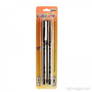Uchida of America 6000-2C-1 Calligraphy Marker Set 2.0 and 3.5mm Black 2-Pack - B00KHRLA5U