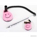 GardenHelper Set of 3 Smiling Desk Pen Signature Pen Desktop Gel Ink with Adhesive-Backed Base Black Ink (pink base) - B0789KD1K1
