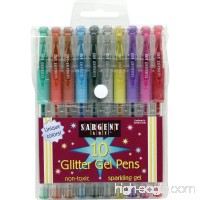 Sargent Art Glitter Gel Pen Set  Assorted Colors  Set of 10 - B06XRJB5BY