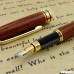 Wood pen Handcrafted Vintage Fountain Pen Elegant Wood Fountain Pen with Ink Refill Converter - Best Signature Calligraphy Pen Executive Business Pens -18-Month Hassle-Free Warr (wood fountain pen) - B07998WDLY