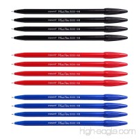 Monami Plus 3000 Office Sign Pen Felt Tip Water Based Ink Color Pen Complete Red blue black Dozen Box - B00NRQQ486