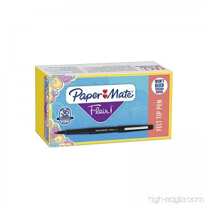 Paper Mate Flair Felt Tip Pens Medium Point (0.7mm) Black 36 Count - B00T3BNPV8