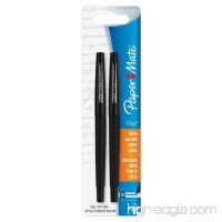 Paper Mate Flair Felt Tip Pens Medium Point  Black Ink  Pack of 2 Pcs. - B01N7EDDII