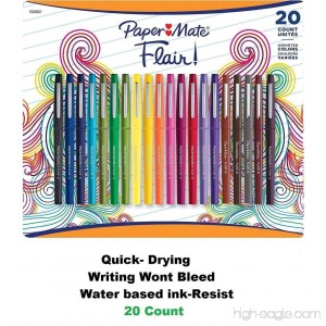 Paper Mate Flair Pens Assorted Colors 20 - B00W7HX7W2
