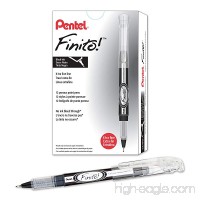 Pentel FINITO! Porous Point Pen  Extra Fine Point Tip  Black Ink  Box of 12 (SD98-A) - B00822DY8S