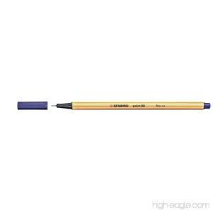 Stabilo 88/22 Fine Point Pen Point 88 0.4 mm Midnight Blue Pack of 10 - B0075M5MWC