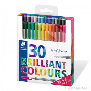 Staedtler Triplus 334 C30P Fine Liner Pens in 30 Colours - B00IYX80IY