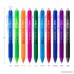 ParKoo Retractable Erasable Gel Pens Clicker Fine Point Assorted Color Inks for Drawing Writing 10-Pack - B07BF61B8W