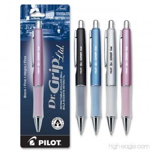 Pilot Dr. Grip Limited Retractable Rolling Ball Gel Pen Fine Point Barrel Color May Vary Black Ink (36274) - B001ATEXSU