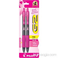 Pilot G2 Breast Cancer Awareness Pink Pens with Pink Ink  Retractable Gel Ink Rolling Ball  Fine Point  2-Pack (31312) - B0044BCOPK