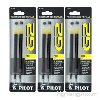 Pilot G2  Dr. Grip Gel/Ltd  ExecuGel G6  Q7 Rollerball Gel Ink Pen Refills  0.7mm  Fine Point  Black Ink  3 Packs of 2 - B00P19MFYE