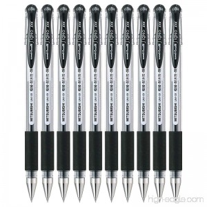 Uni-ball Signo Dx Um-151 Gel Ink Pen - 0.38 Mm - 10 Pcs - Black - by Uni Mitsubishi Pencil Company - B00C0P6ISQ