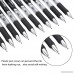 UPGRADED Black Gel Pens Gel Ink Ballpoint Pens Fine Point Pens Retractable Roller Ball Smooth Writing Pens for Office Supplies School Home Work 0.5mm Fine Tip Pen Comfort Grip (20-Pack) - B07DHG5Z9S