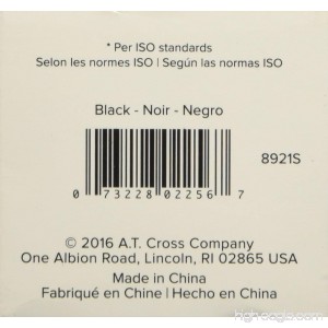 Cross Fountain Pen Cartridge Ink Refills Black Ink Cartridges 6 per card (8921) - B002H9W8K2