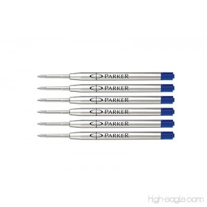 Parker Ball Point Pen Refills Fine Point Blue Ink Pack of 6 - B00A4ZUIT4