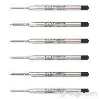 Parker QuinkFlow Ink Refill for Ballpoint Pens  Medium Point  Black Pack of 6 Refills (1782469) - B00LC94NA6