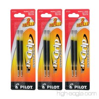 Pilot Dr. Grip Center of Gravity Ballpoint Pen Refills  Medium Point  Black Ink  Pack of 6 - B00P17SB94