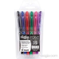 Pilot FriXion Point Erasable Gel Pens Extra Fine Point (.5) 6-pk Pouch Assorted Colors Black/Blue/Red/Green/Pink/Purple; Make Mistakes Disappear  America’s #1 Selling Pen Brand - B0058NN4Y8