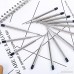 Tatuo 30 Pack Replaceable Ballpoint Pen Refills Metal Refill Smooth Writing Ball Point Pen Refills (Black) - B0793M87N7