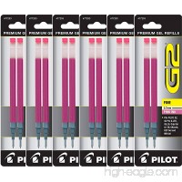 Value Pack of 6 - Pilot G2 Gel Ink Refills for Rolling Ball Pen  Fine Point  Pink (77253) - B01N00UEKQ