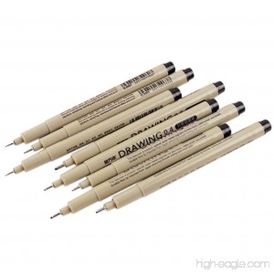 8 PCS Drawing Pencils Art Painting Supplies Waterproof Sketch Needle Pen School Stationery - B0778KBXWR