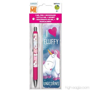 Despicable Me I Love Fluffy Unicorns Pen and Bookmark Set - B078KD21Q2