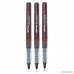 rOtring Tikky Graphic Fineliner Pens 0.7mm & 0.5mm & 0.3mm Black Ink 3 Count - B001B2NOKE