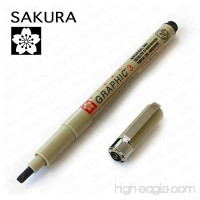 Sakura Pigma Graphic - Pigment Calligraphy Pen - Pack of 3 - 3.0mm - Black - B01M24ONH8