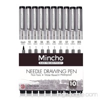 Set of 10 Black Micro-Pen Fineliner Ink Pens  Anti-Bleed & Waterproof Archival Ink Brush & Calligraphy Tip Nibs - Artist Illustration  Office Documents  Scrapbooking  Technical Drawing - B0722Y98KS