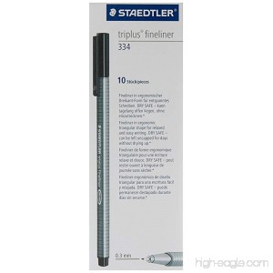 Staedtler Triplus Fineliner 334-6 Tips - Violet (Pack of 10) - B0037QF8WY