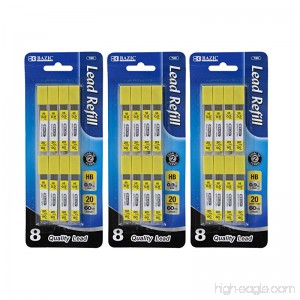 Bazic 0.9mm Mechanical Pencil Lead Refills 20 Leads Per Tube Pack of 24 Tubes - B00NMO07EK