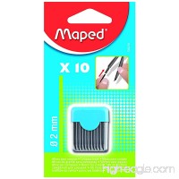 Maped 2mm Compass Reclose able Leads (10 Pack)  Black - B002K92CP0
