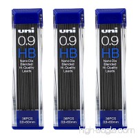 Uni-Ball Nano Lead Mechanical Pencil Lead Refills 0.9mm  HB  Black Lead  Pack of 108 - B00N46V8NU