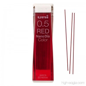 Uni Mitsubishi Pencil Mechanical Pencil Color Lead Refills Nano Dia 0.5mm Red (U05202NDC．15) (Red) - B01N8W8853