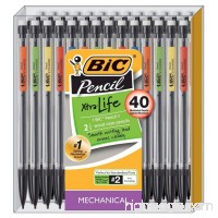 BIC #2 Xtra Life Mechanical Pencils (40 Count) - Multicolor - B01IMFJYJM